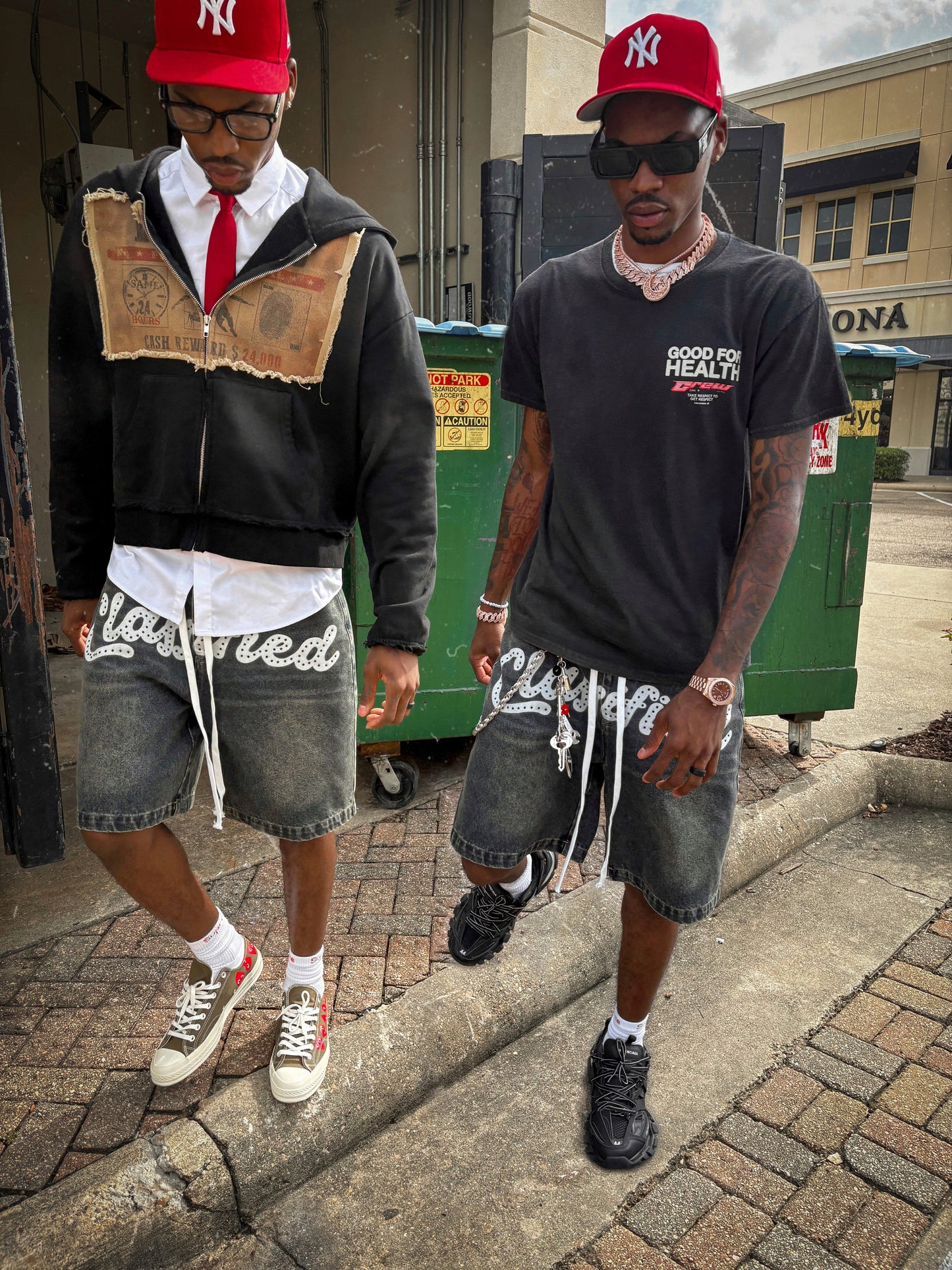 Classified Denim Shorts