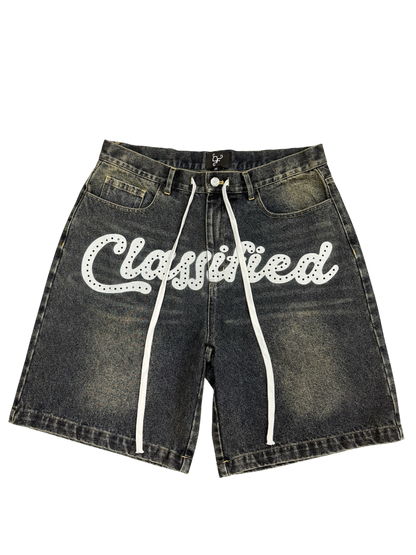 Classified Denim Shorts