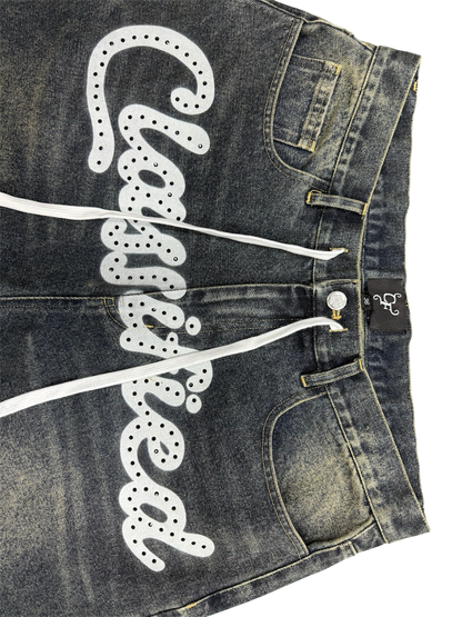 Classified Denim Shorts